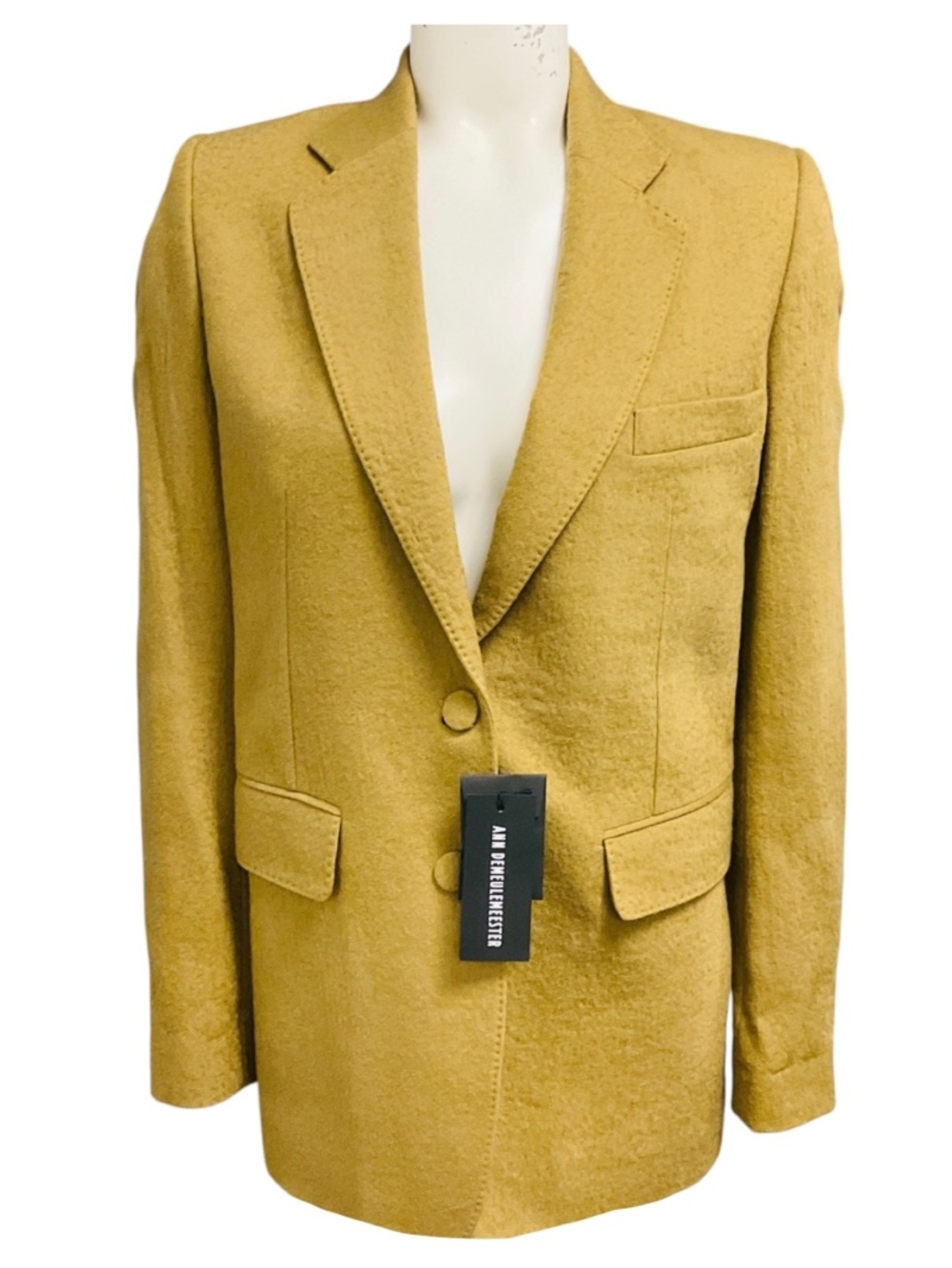 Ann Demeulemeester Ochre Morris Jacket